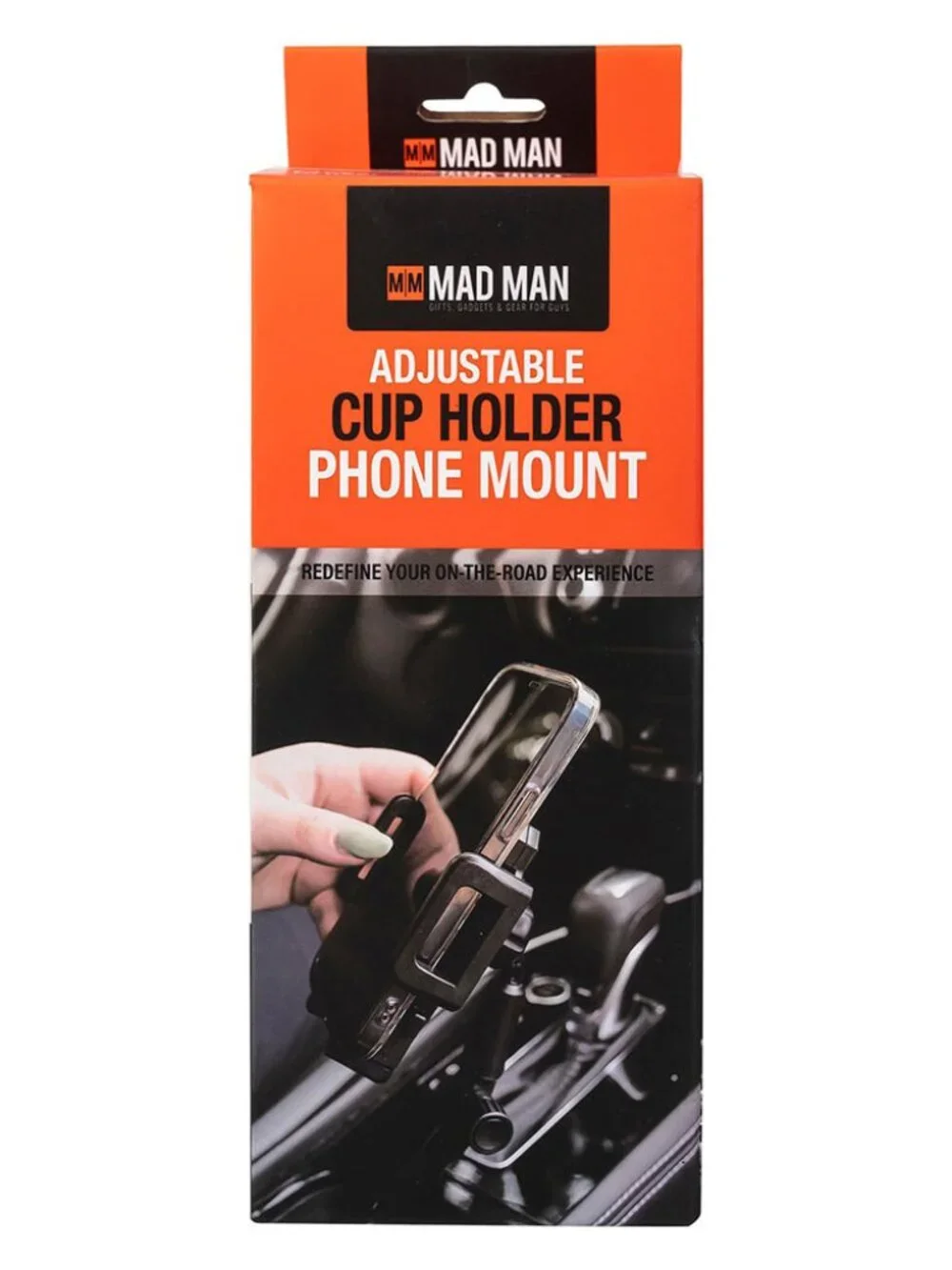 Mad Man Adjustable Cup Holder Car Phone Mount NWT